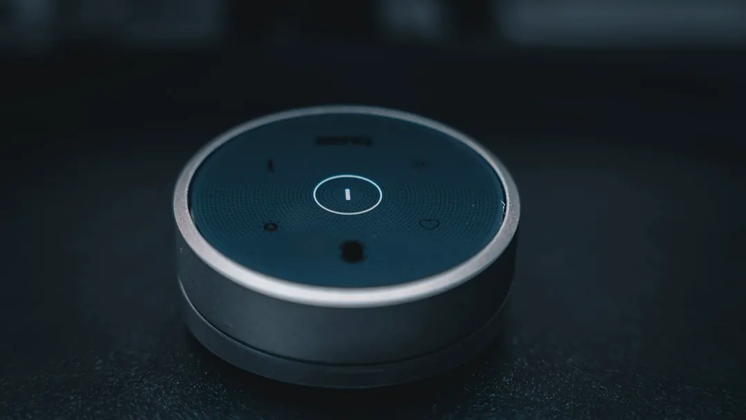 a close up of a smart device on a table