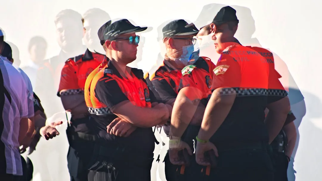 a group of men in matching uniforms