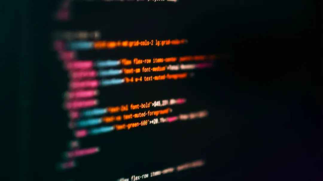 Computer screen displaying lines of code